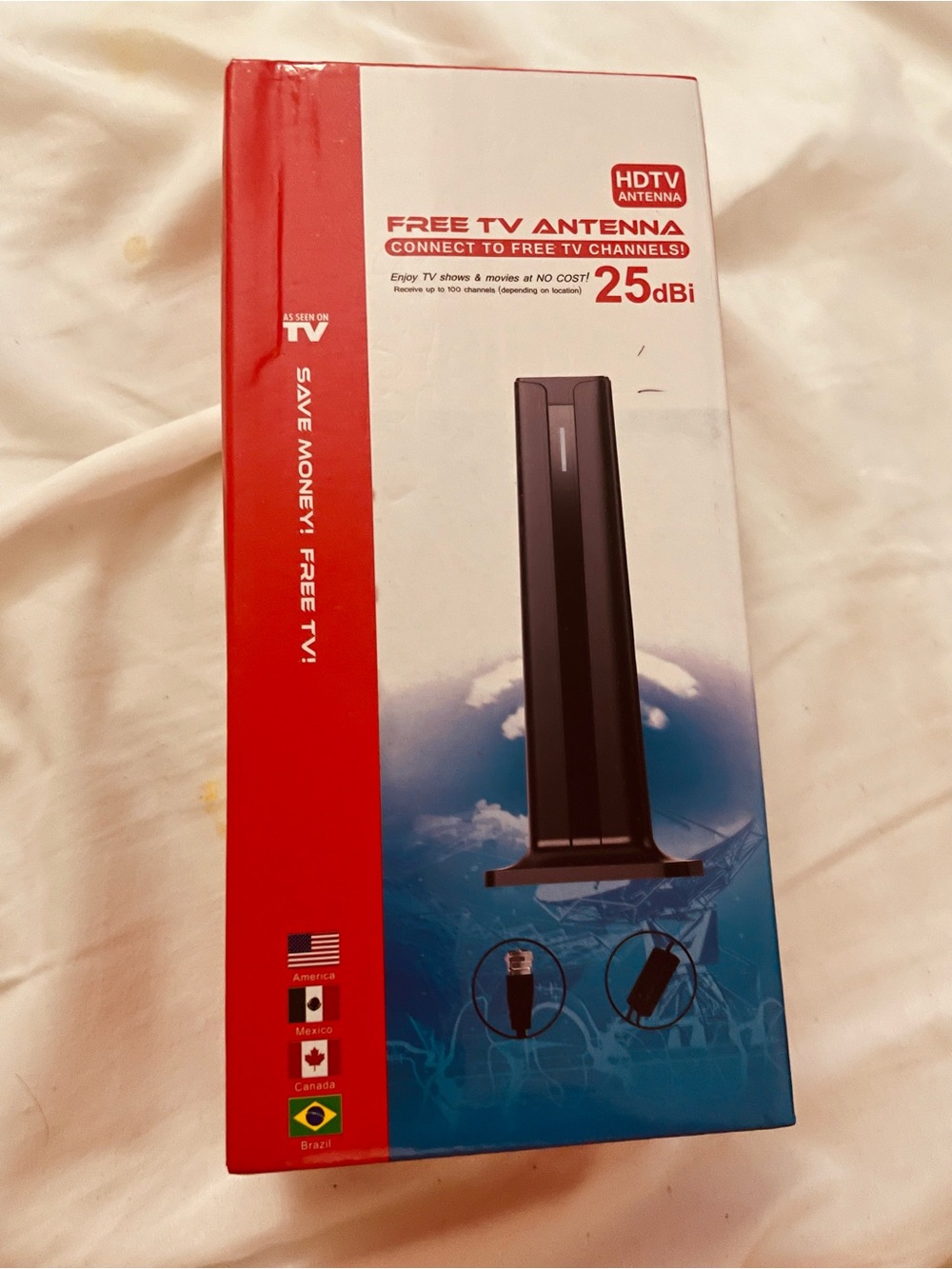 HDTV Free TV Antenna - Black